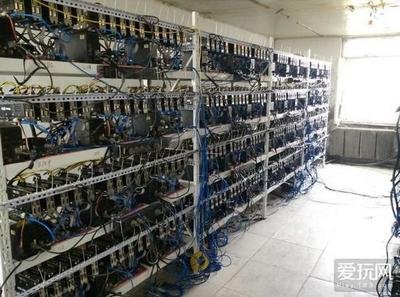 A modern mining farm showcasing numerous rigs